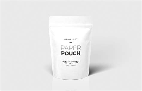 Zip Paper Pouch Packaging Mockup Design Free Download | Resource Boy