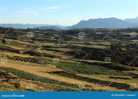 Agriculture in Peru stock photo. Image of landscape, meadows - 33322960