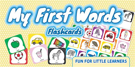 Grade R Home Language - My First Words - Flashcards (CAPS Aligned)