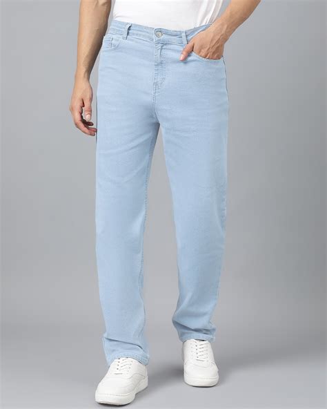 Buy Men's Blue Straight Fit Jeans Online in India at Bewakoof