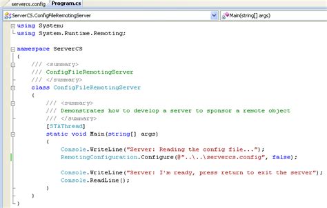Image result for C# Console App Client Server .Net Remoting