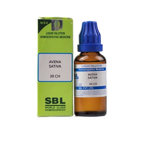 SBL Homeopathy Avena Sativa Dilution 30 ml