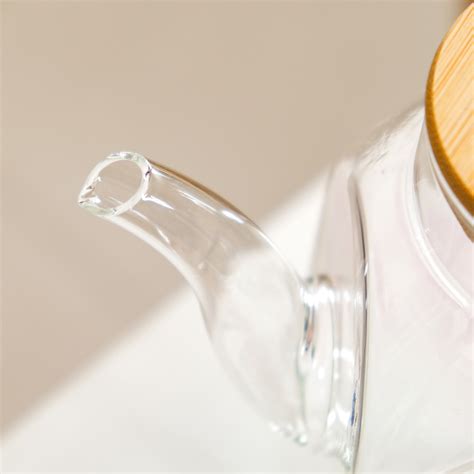 Premium Borosilicate Glass Oil Pot with Bamboo Lid 1000ml Online ...