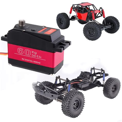 Buy 60KG Digital Servo Metal Gear Servo Large Torque Waterproof 180 ...