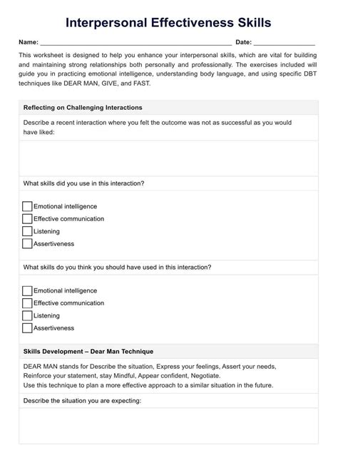 Gottman Method Worksheet & Example | Free PDF Download