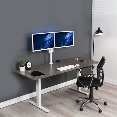 Buy VIVO Dual Monitor Arm Mount for 17 to 32 inch Screens - Pneumatic ...