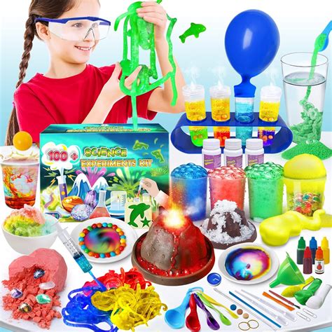 UNGLINGA 100+ Science Lab Experiments Kit for Kids Age 4-6-8-12-14 ...