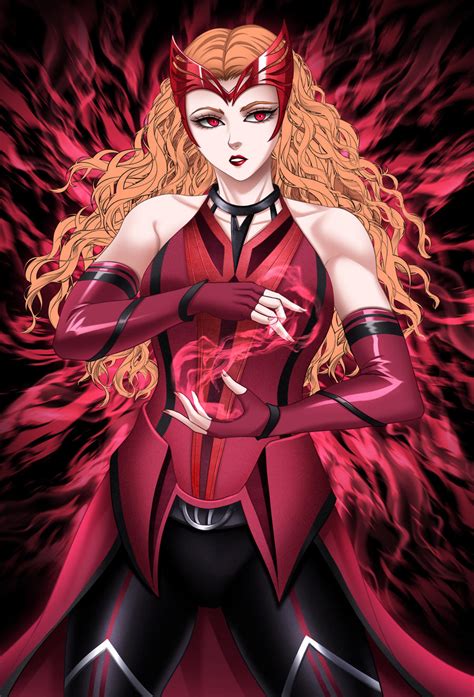 scarlet witch (marvel and 2 more) drawn by roland-gin | Danbooru