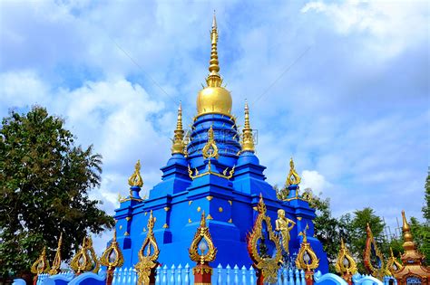 泰国清莱蓝庙高清图片下载-正版图片500745896-摄图网