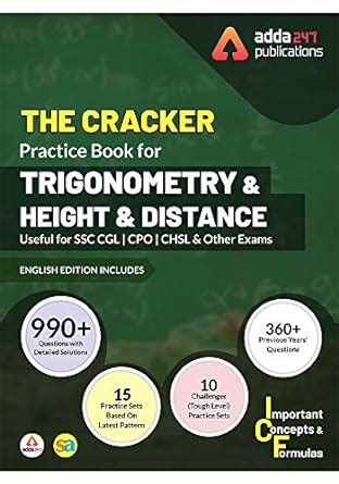 The Cracker Practice Book for Trigonometry and Height & Distance (In ...