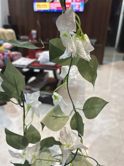 VRB Dec 1 Pcs (7 FT) Artificial Bougainvillea Flower Vine Garlands ...