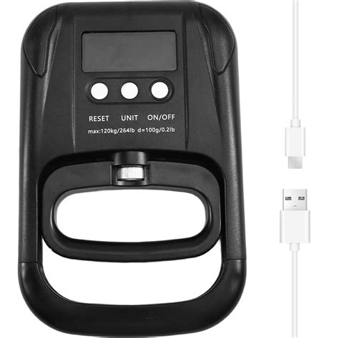 EH201 120kg/265Lbs Digital Hand Dynamometer Grips Strength Trainer ...