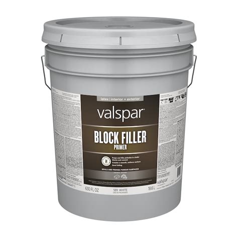 Valspar Block Filler Interior/Exterior Bonding Water-based Primer ( 5 ...