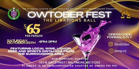 Pi Omega Chapter Presents: The Inaugural OWTOBER FEST – A Libations ...