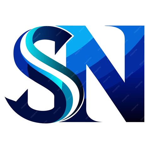 Sn typhography vector design | Premium AI-generated vector