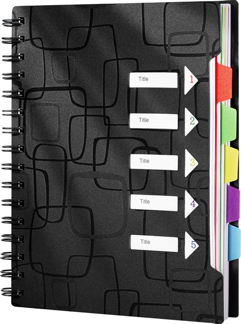 Amazon.com : Notebooks College Ruled - 5 Subject Notebook, Notebooks ...