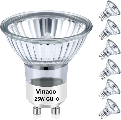 Amazon.com: Vinaco GU10 120V 25W Bulb Candle Warmer, 6pcs gu10+c 120v ...