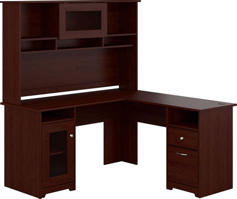 BushHome Bush Furniture Cabot L Shaped Desk with Hutch, India | Ubuy
