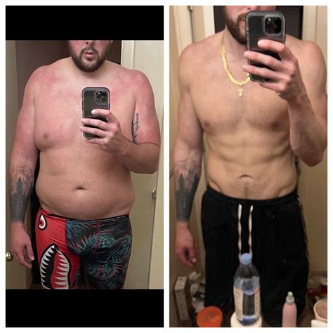 Before and After 232 lbs Fat Loss 6'7 Male 332 lbs to 100 lbs | Weight ...