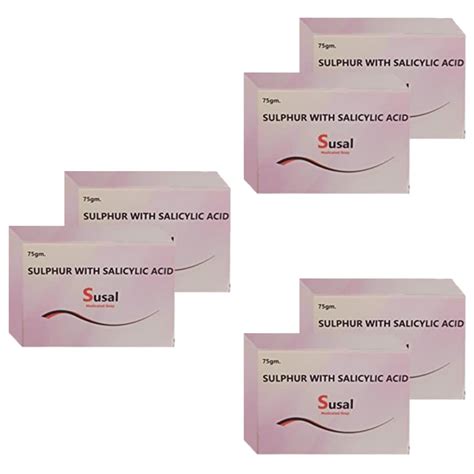 Buy Aecxo Susal Anti Acne & Anti Bacterial Soap (Pack Of 6) | 2% ...