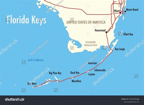 Florida Keys On Map