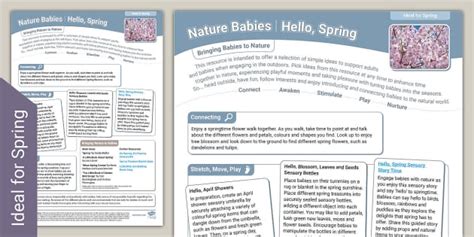 Signs of Spring EYFS 的图像结果