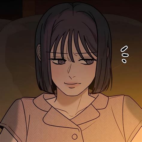 an anime character with black hair and brown eyes