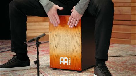 Cajon Meinl Headliner HCAJ1AWA - Cassa Armonica Legno Frassino, Suono Snare E Basso, Piedini Gomma