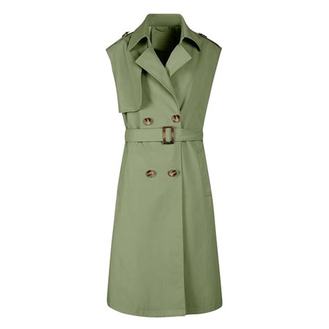BSDJILFG Womens Suit Vests Business Casual Sleeveless Trench Vests Fall ...