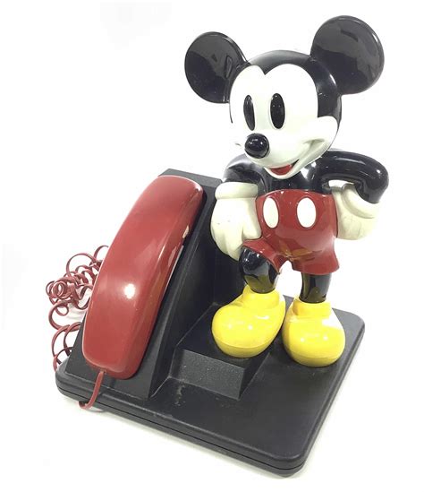 Lot - Vintage Mickey Mouse Touch-Tone Telephone