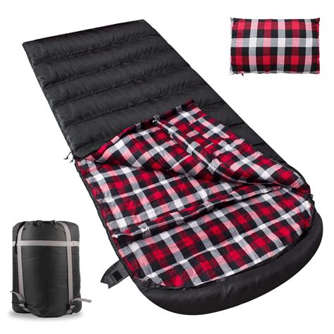 Flannel Sleeping Bag Cotton 0 Degree Cold Weather for Adults XXL ...