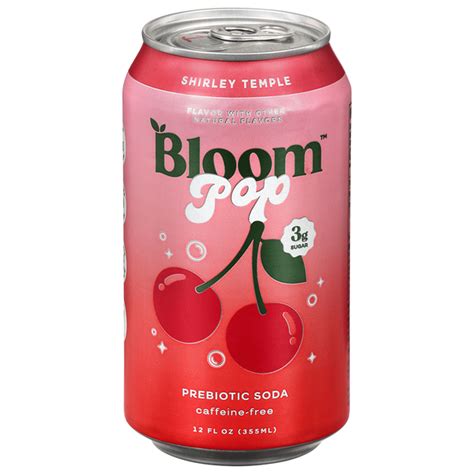 Bloom Pop Shirley Temple Prebiotic Soda (12 oz) Delivery or Pickup Near ...