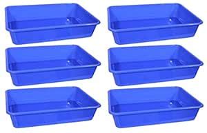 Kuber Industries 6 Piece Plastic Stationary Tray Set : Amazon.in: Home ...