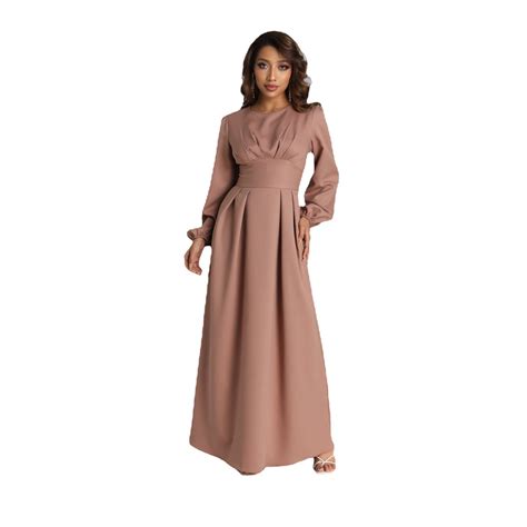 Slim Waist Solid Color Elegant Dress – Sociable Weaver Nest