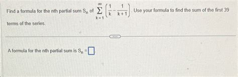 Image result for How to Find the Partial Sum Formula
