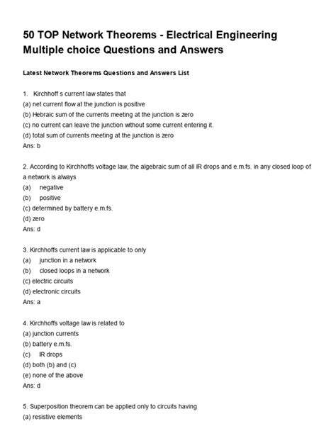 Image result for Basic Electrical Engineering Network Theorems