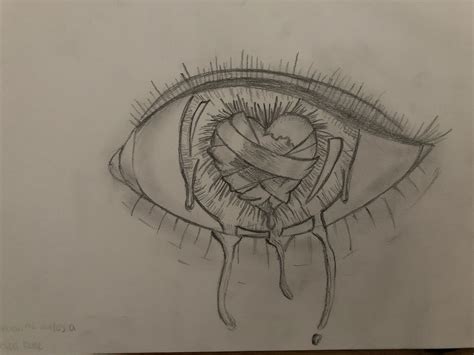 Drawings Of Sad Hearts