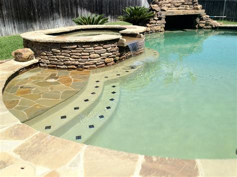 Custom Swimming Pool Steps & Tanning Ledges - New Wave Pools Liberty ...