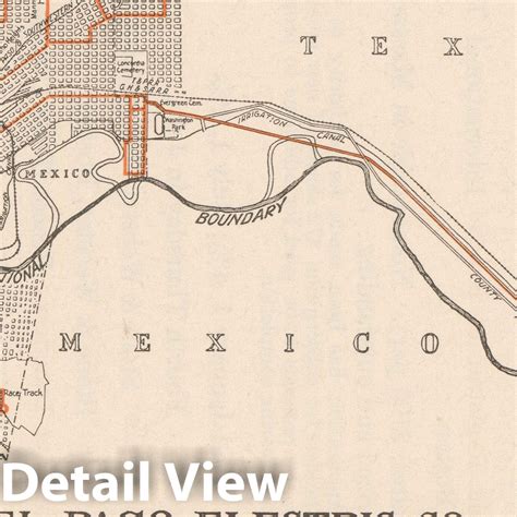 Historic Map : El Paso Electric 1914 , North American Electric Power a - Historic Pictoric