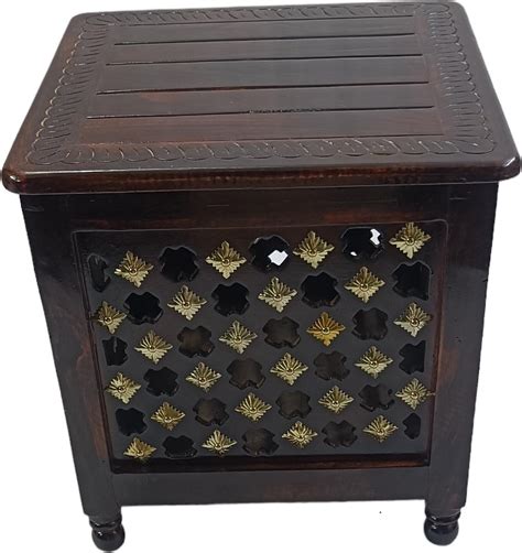 SMARTS COLLECTION Teak (Sagun) Square Bedside Table | Perfect for ...