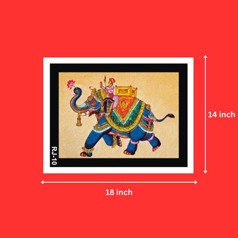 Rajasthani Traditional Elephant Riding Frames for Office, Living Room ...