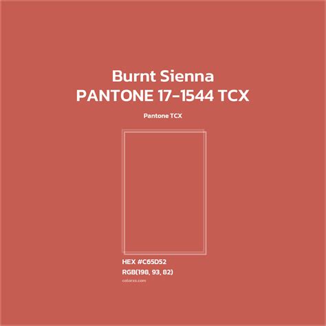 About PANTONE 17-1544 TCX - Burnt Sienna Color - Color codes | matching ...