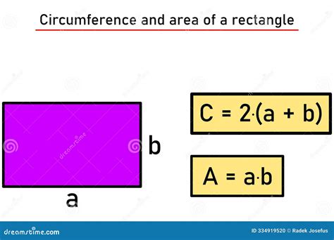 Rectangle - Formulas For Calculating Its Circumference, Area, Diagonal And Radius Vector ...