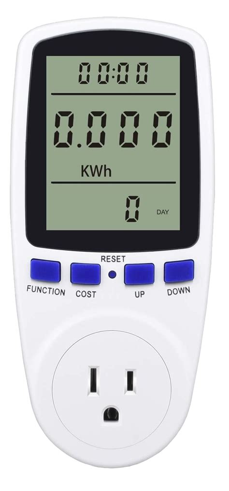 Watt Meter, Plug-in Socket Power Meter, Auto Cost Calculator, Backlit ...