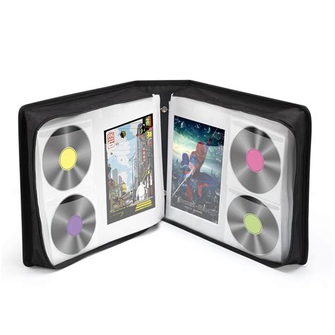 Amazon.com: LIOVODE DVD Case 200 DVDs and 100 Booklets Capacity, CD/Blu ...