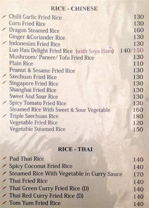Menu of Luo Han, HSR, Bangalore - magicpin