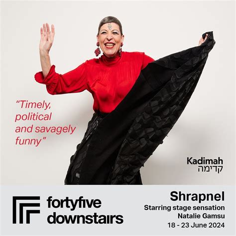 Shrapnel - A Riveting One-Woman Show and Cabaret by Natalie Gamsu ...