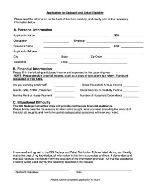 Fillable Online zakat declaration form Fax Email Print - pdfFiller