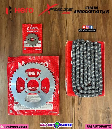 HERO XPULSE 200 4V CHAIN SPROCKET KIT – RAJ AUTOPARTZ