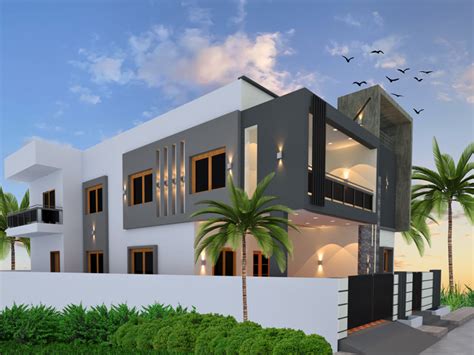 A 4BHK Duplex house design | Freelancer